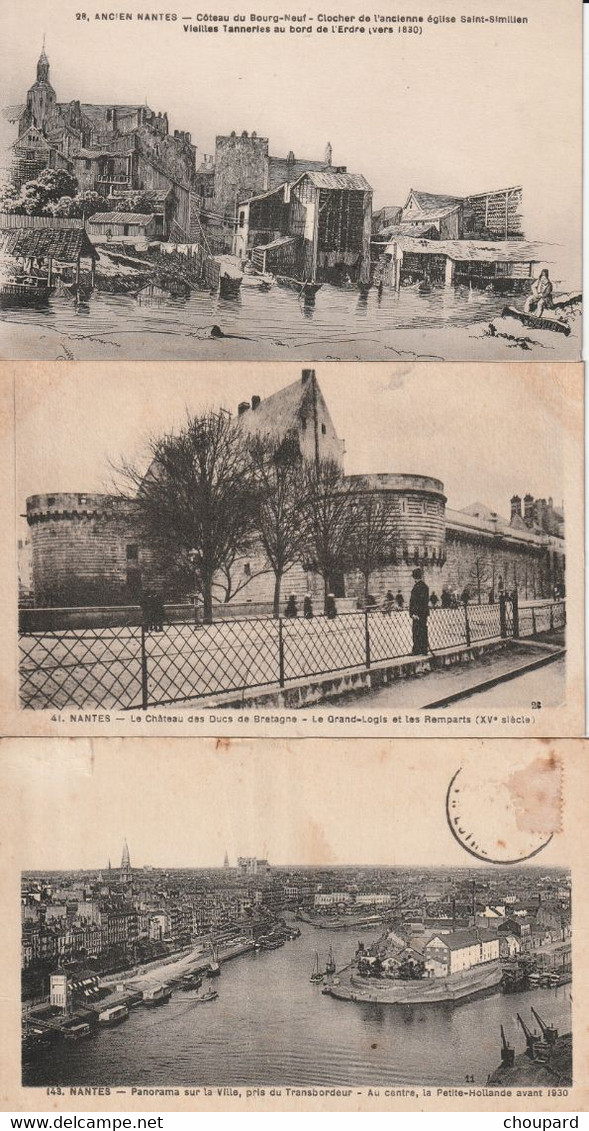 44 - 3 Cartes Postales Anciennes De  NANTES   ( Voir Le Scan ) - Nantes