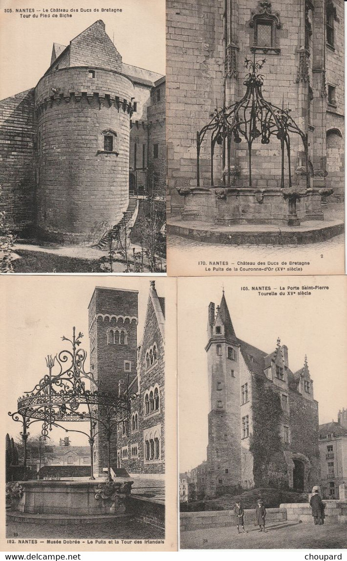 44 -  4  Cartes Postales Anciennes De  NANTES   ( Voir Le Scan ) - Nantes