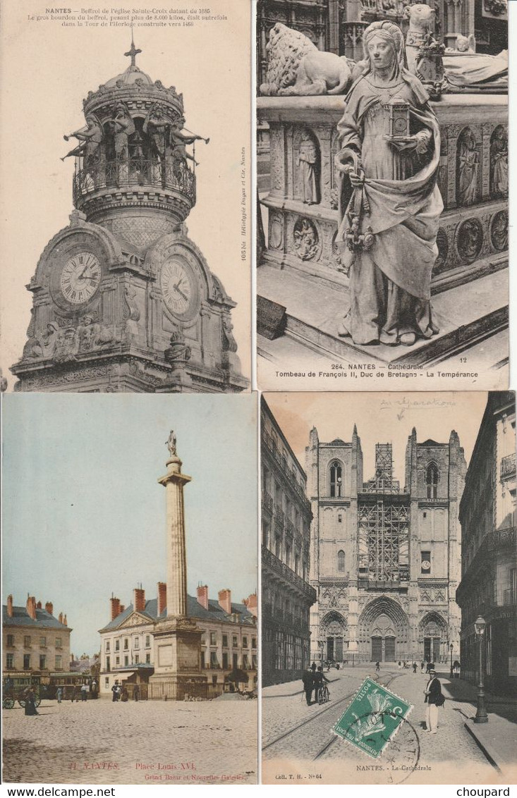 44 -  4  Cartes Postales Anciennes De  NANTES   ( Voir Le Scan ) - Nantes