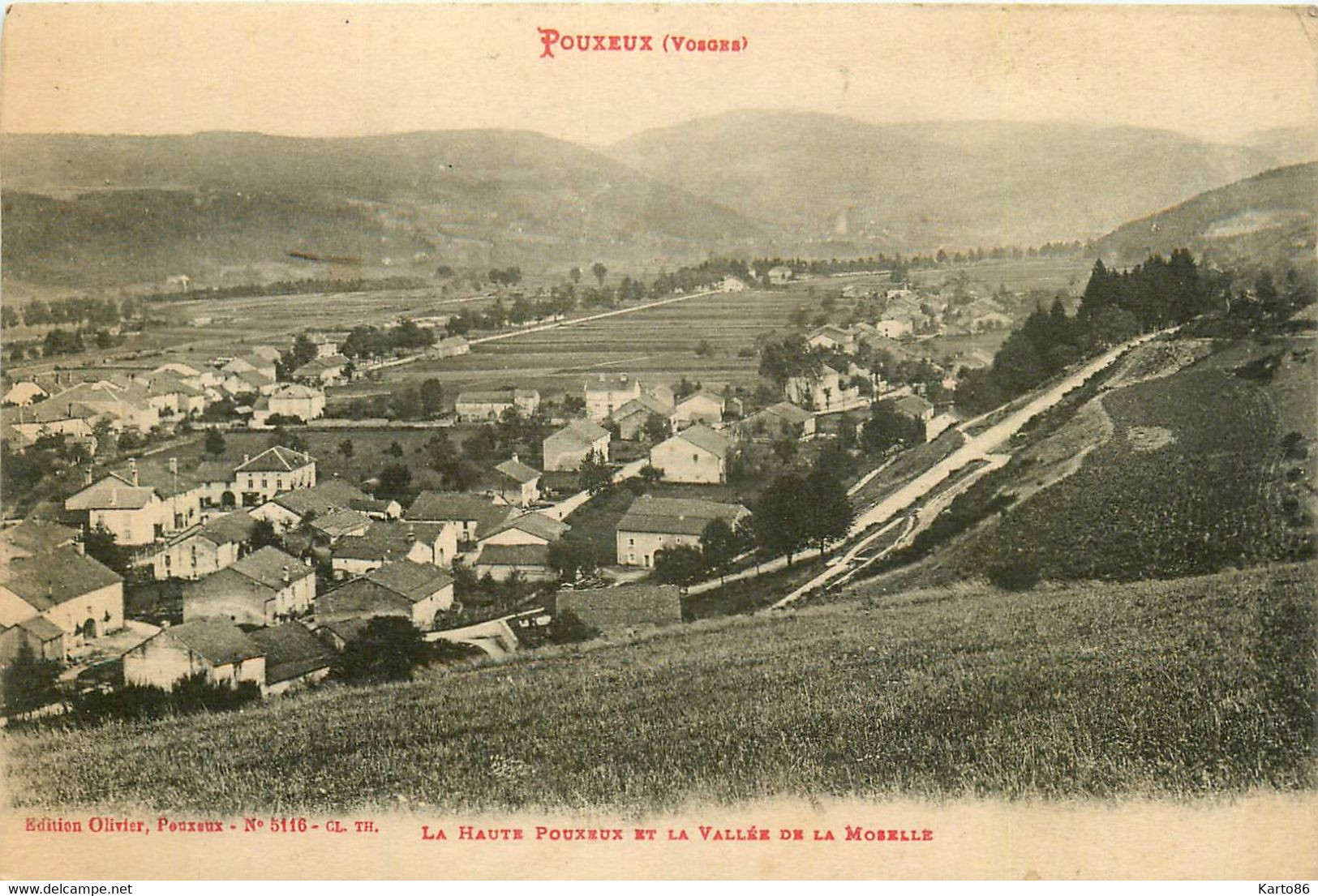 Pouxeux * La Haute Ville Et La Vallée De La Moselle * Panorama - Pouxeux Eloyes