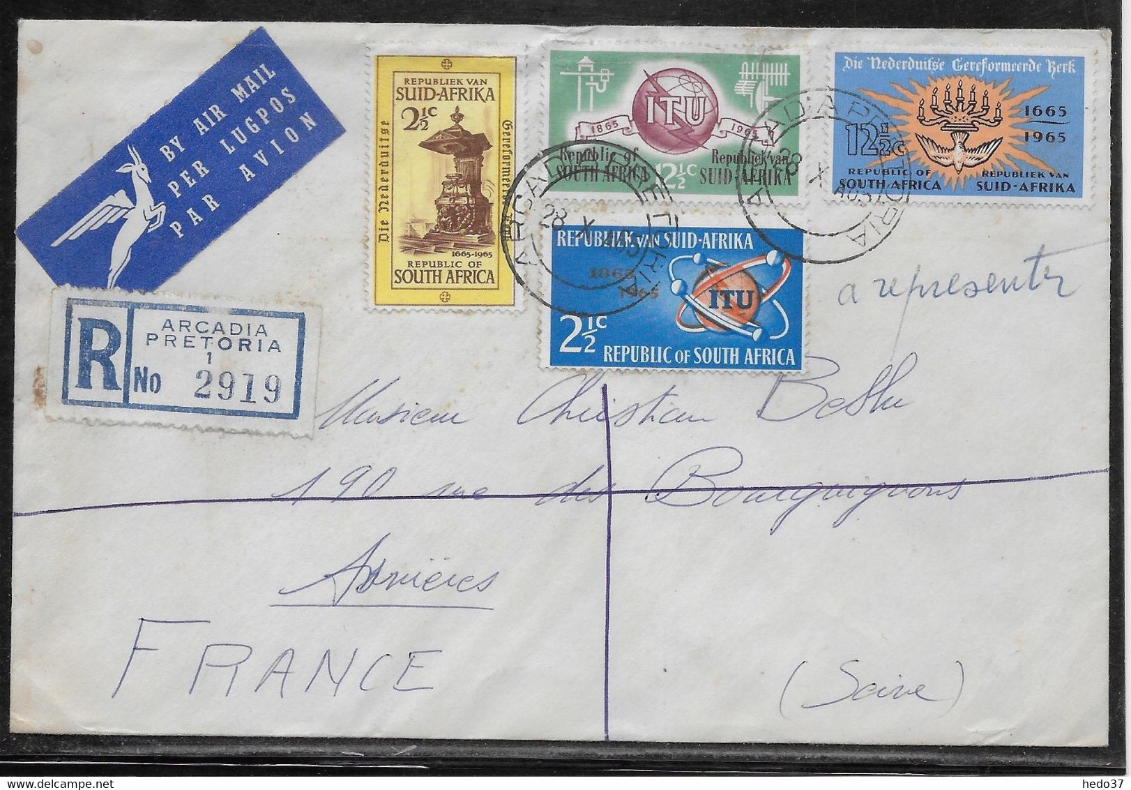 Afrique Du Sud - Enveloppe - TB - Lettres & Documents