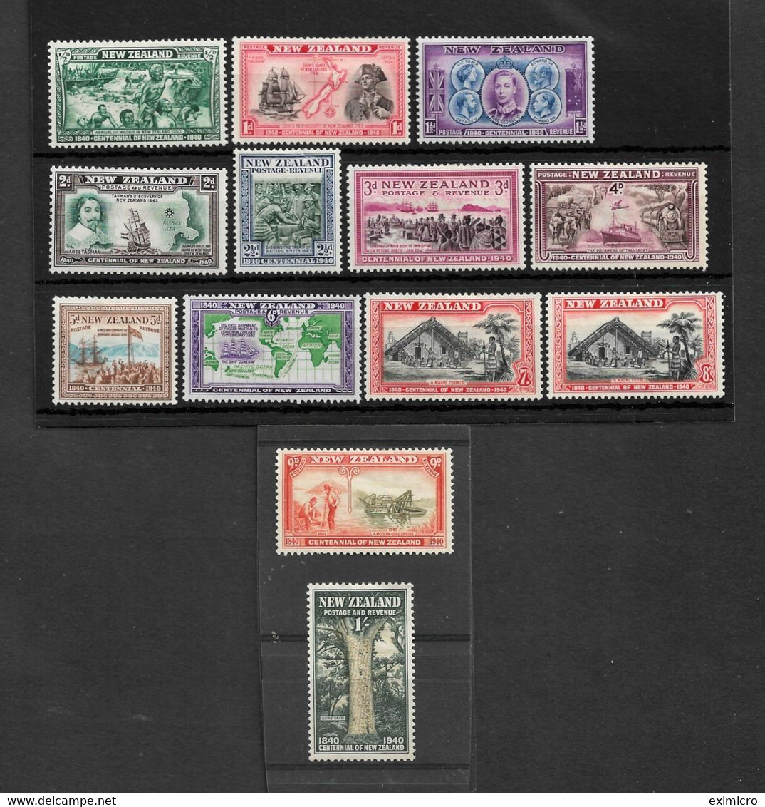 NEW ZEALAND 1940 SET SG 613/625 MOUNTED MINT Cat £75 - Ungebraucht