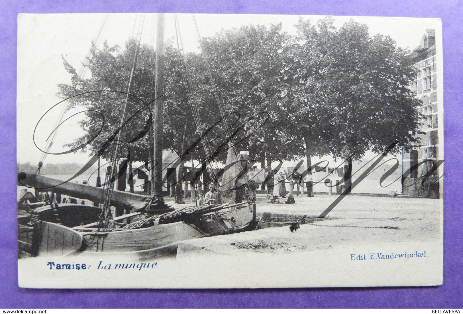 Temse  La Minque Binnenvaart 1902 Kanaal Canal - Temse