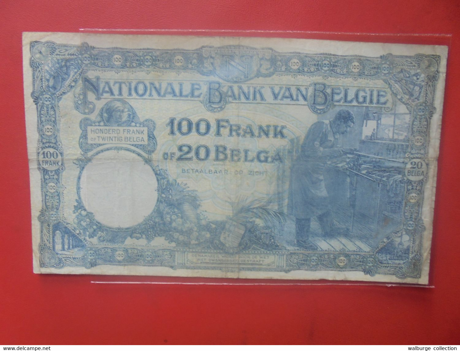 BELGIQUE 100 FRANCS 14-10-27 Circuler (B.26) - 100 Franchi & 100 Franchi-20 Belgas