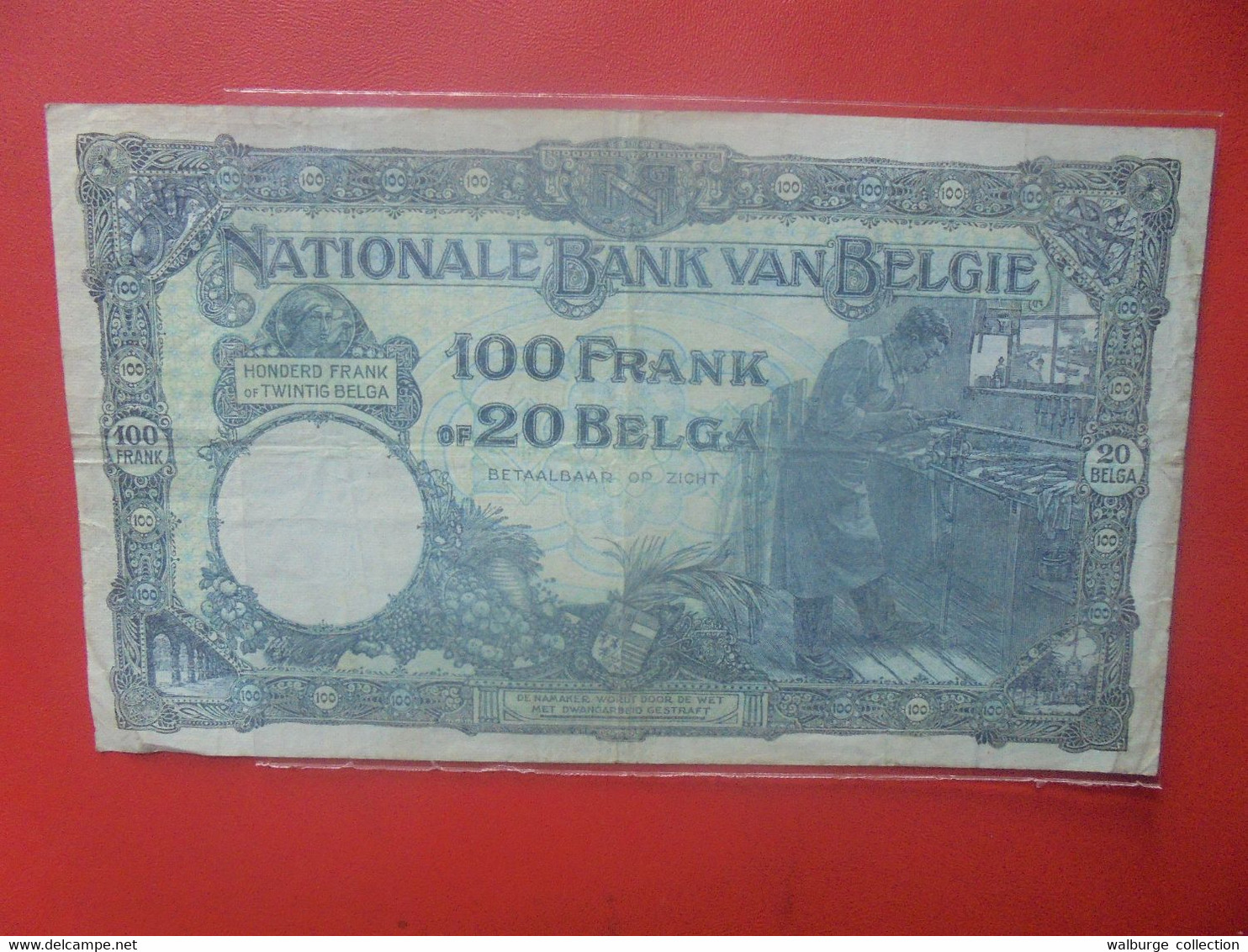 BELGIQUE 100 FRANCS 1-9-31 Circuler (B.26) - 100 Frank & 100 Frank-20 Belgas