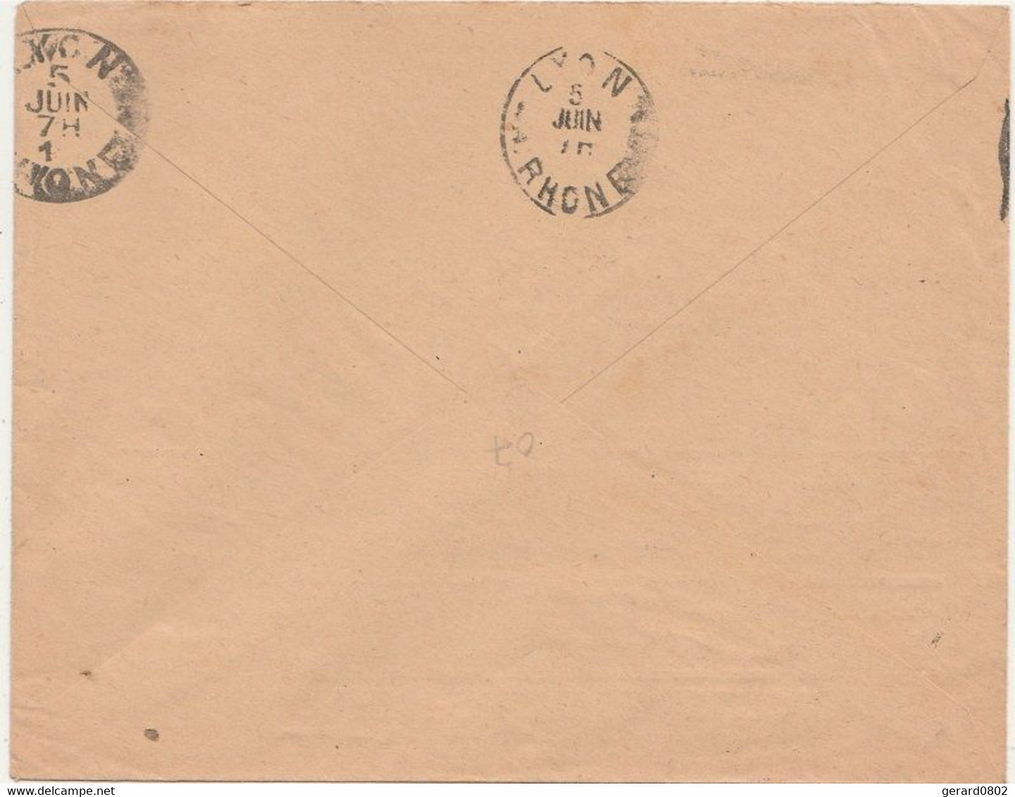 LETTRE EN FRANCHISE MILITAIRE DE L'HOPITAL AUXILLIAIRE N°101 D'AMIENS Pour LYON - Oorlog 1914-18