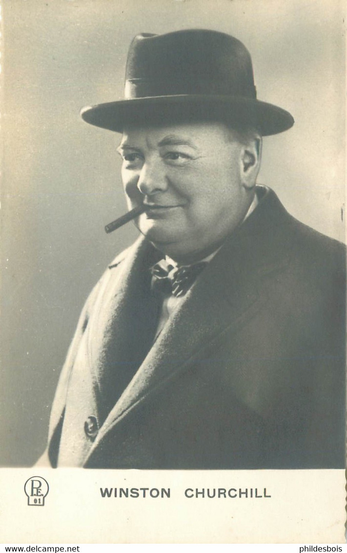 POLITIQUE WINSTON CHURCHILL  (portrait) - People