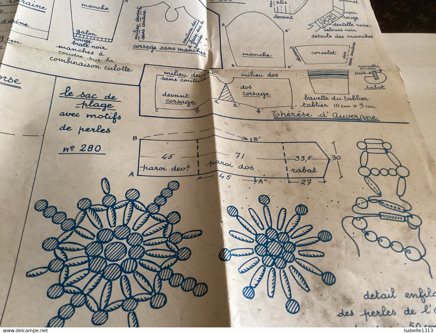 Ancien Patron  Véritable  Patron  Français Mode Parisienne Supplément Patrique Mon Ouvrage Madame 1971 - Patterns