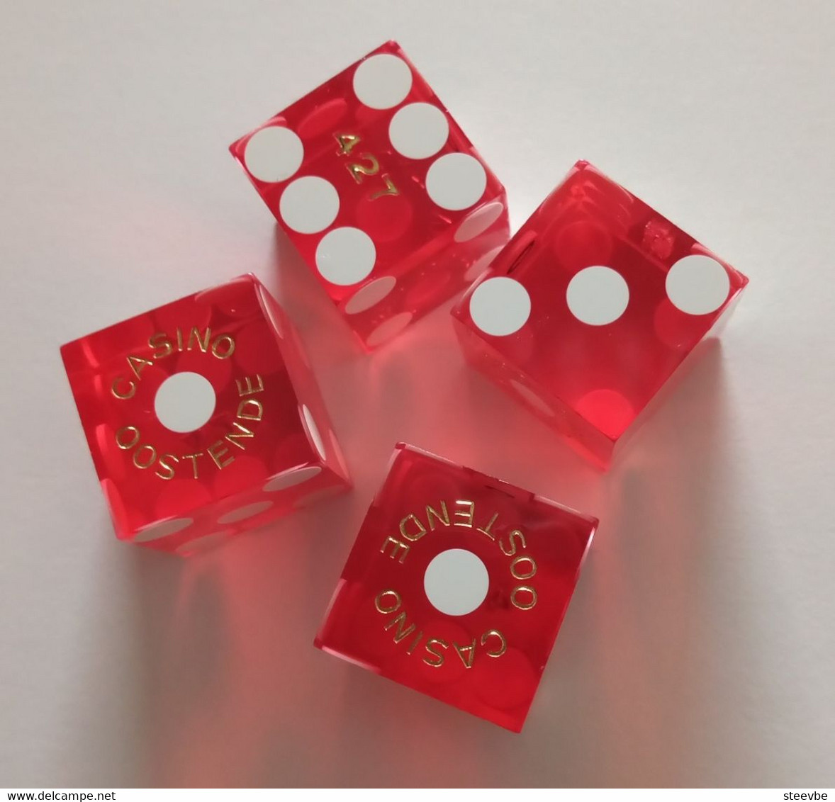 Oostende Casino Dice Set Of 4 Belgium Belgique België - Casino