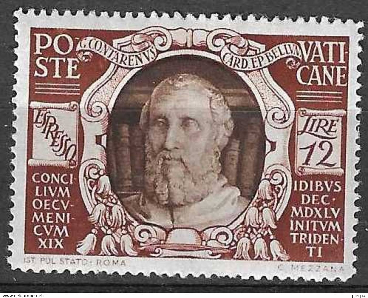 VATICANO - 1946 - CONCILIO DI TRENTO - ESPRESSO - SERIE 2 VALORI - NUOVA MH* ( YVERT EXP 9\10 - MICHEL 138\9) - Priority Mail