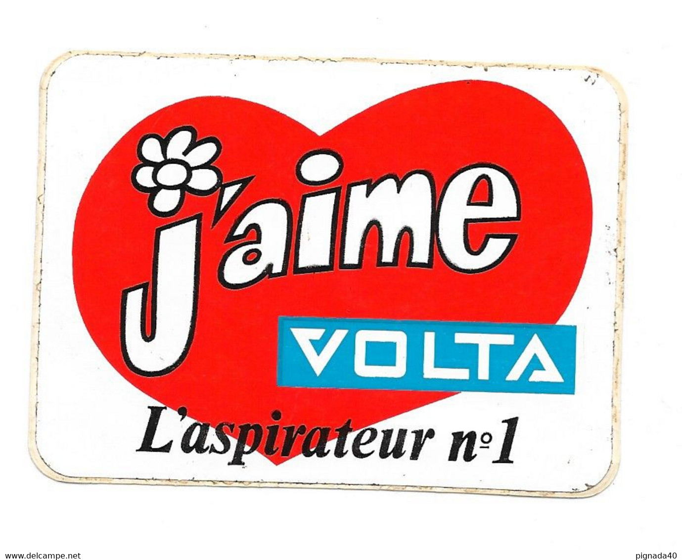 Autocollant, VOLTA, J'aime VOLTA, L'aspirateur N°1 , Vérifier La Qualité De L'objet  En Zoomant Svp - Stickers