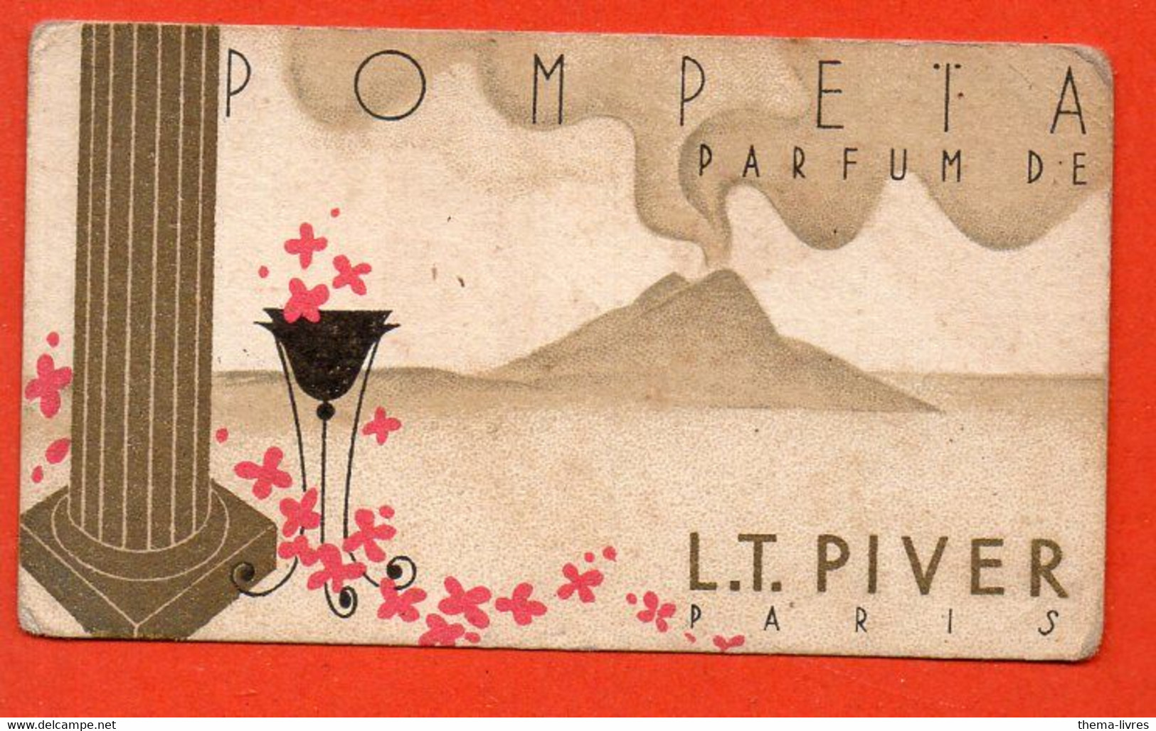 Carte    Parfumée-calendrier 1935 POMPEIA De LT PIVER   (PPP35074) - Anciennes (jusque 1960)