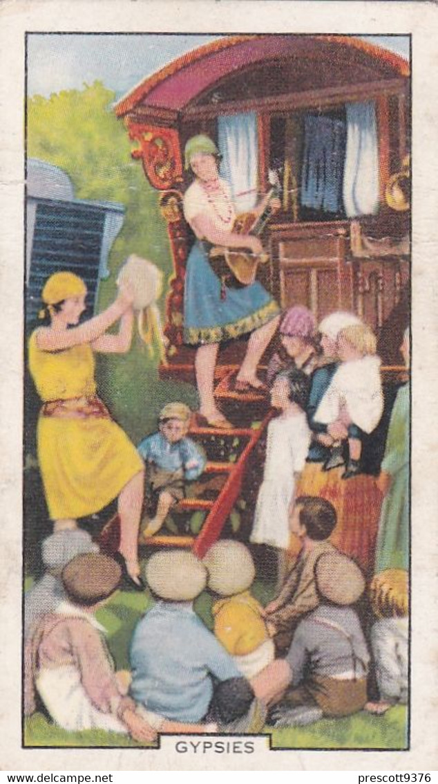 Racing Scenes 1938 - 4 Gypsies  - Gallaher Cigarette Card - Original - Horses - Gallaher