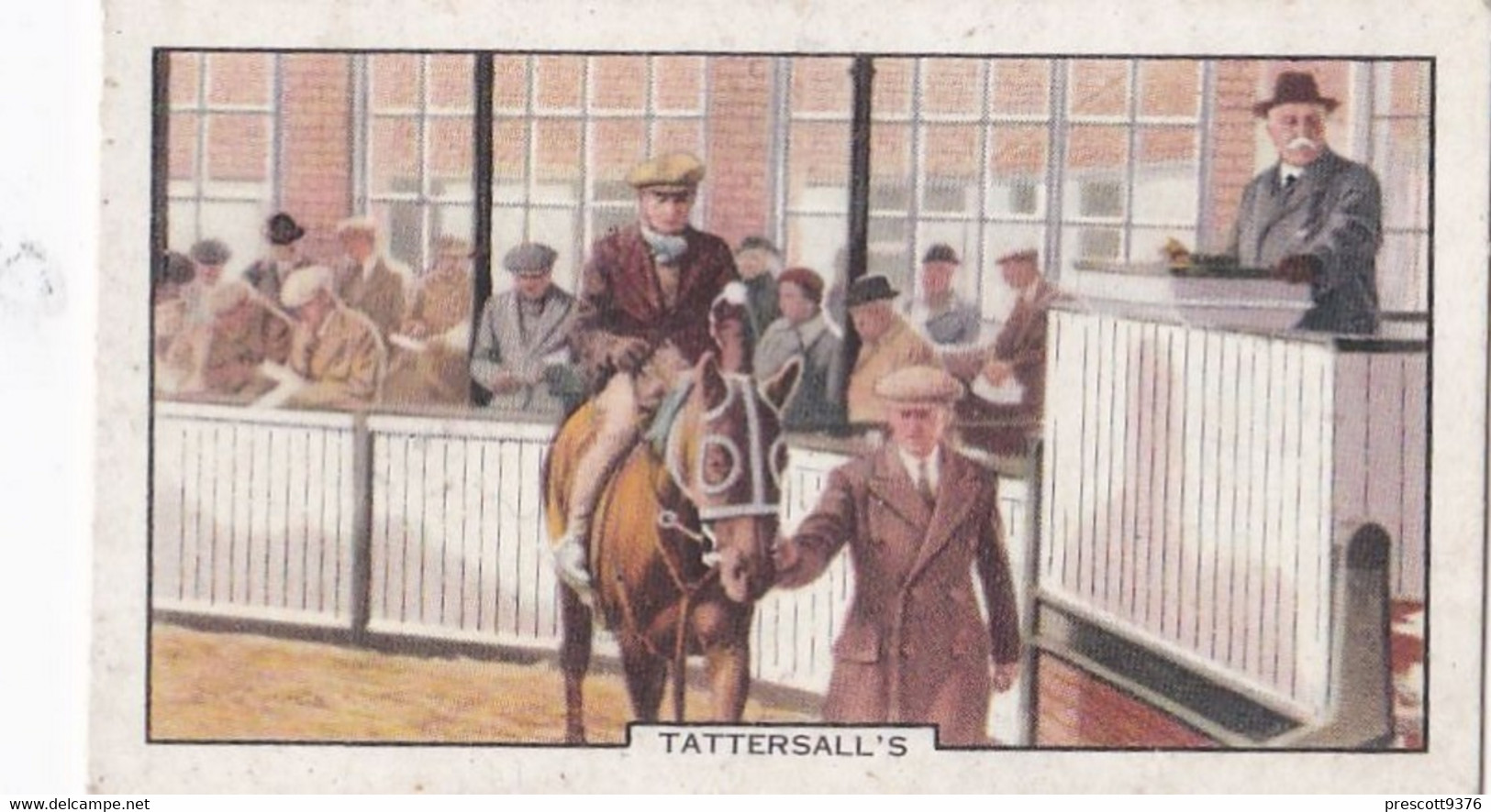 Racing Scenes 1938 - 5 Tattershalls  - Gallaher Cigarette Card - Original - Horses - Gallaher