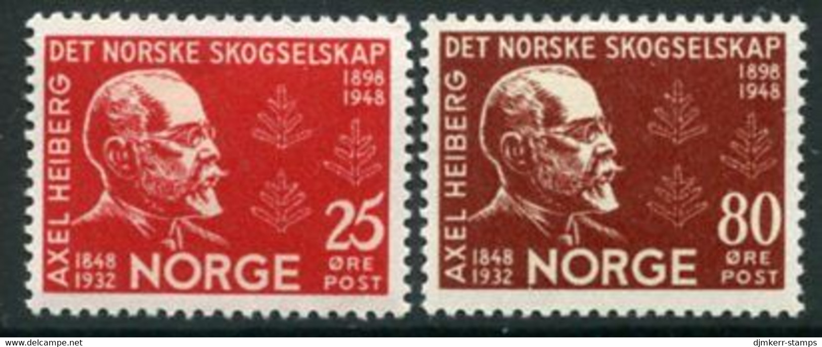 NORWAY 1948 Centenary Of Forestry Society MNH / **.  Michel 336-37 - Neufs