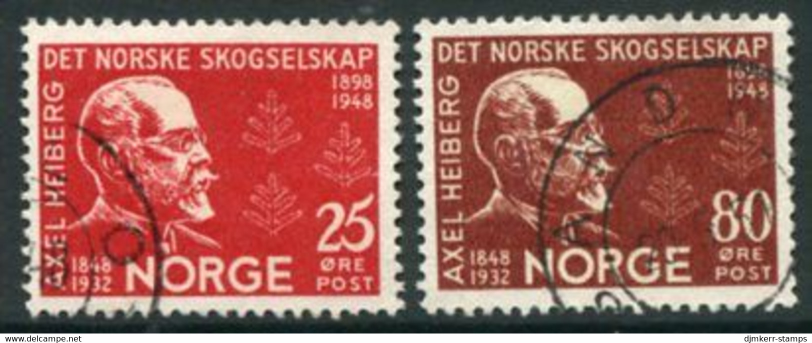 NORWAY 1948 Centenary Of Forestry Society Used.  Michel 336-37 - Gebruikt