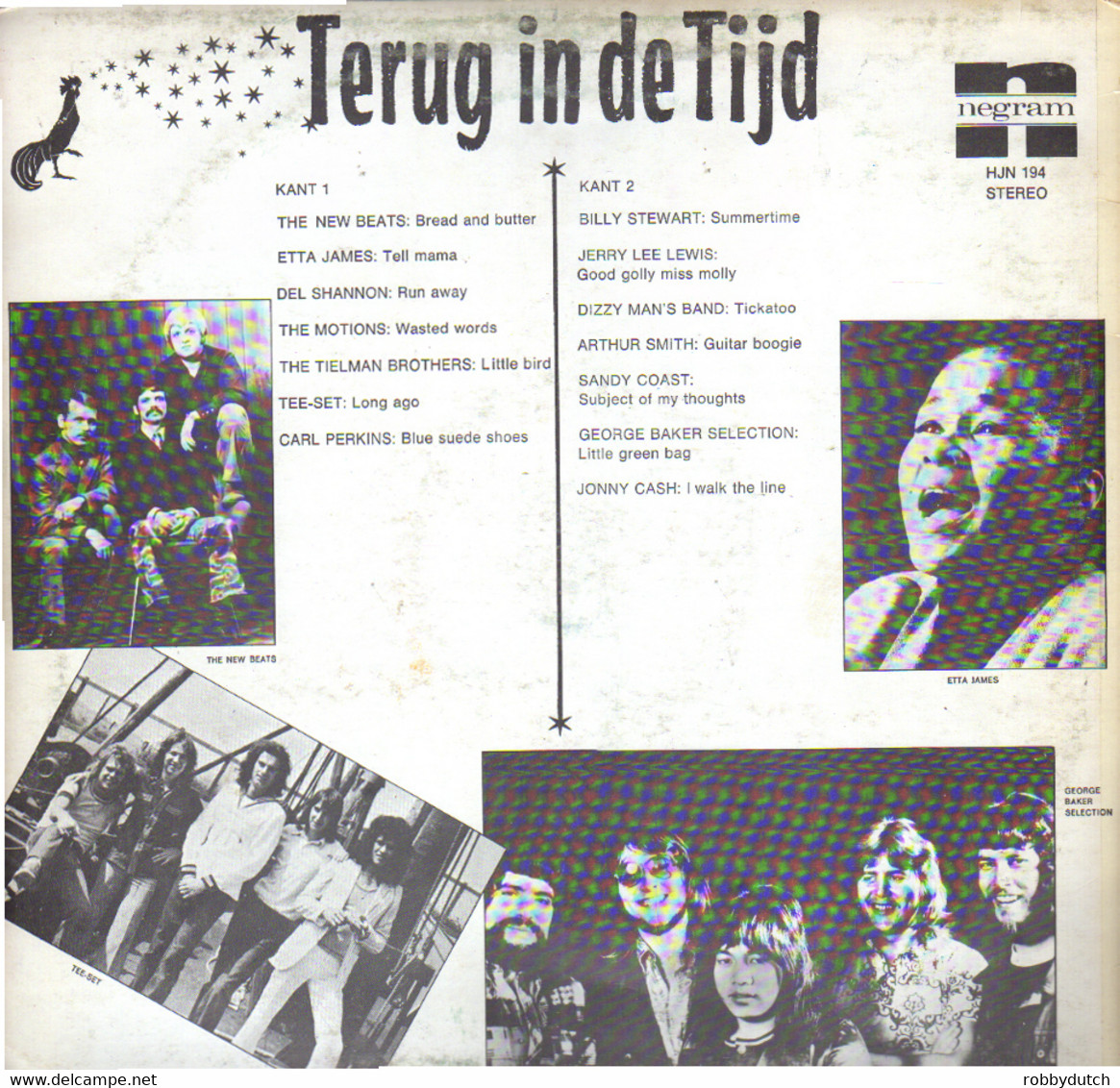 * LP *  TERUG IN DE TIJD - TEE-SET / DIZZY MAN' S BAND / JOHNNY CASH / MOTIONS A.o. (Holland 1972) - Compilaciones