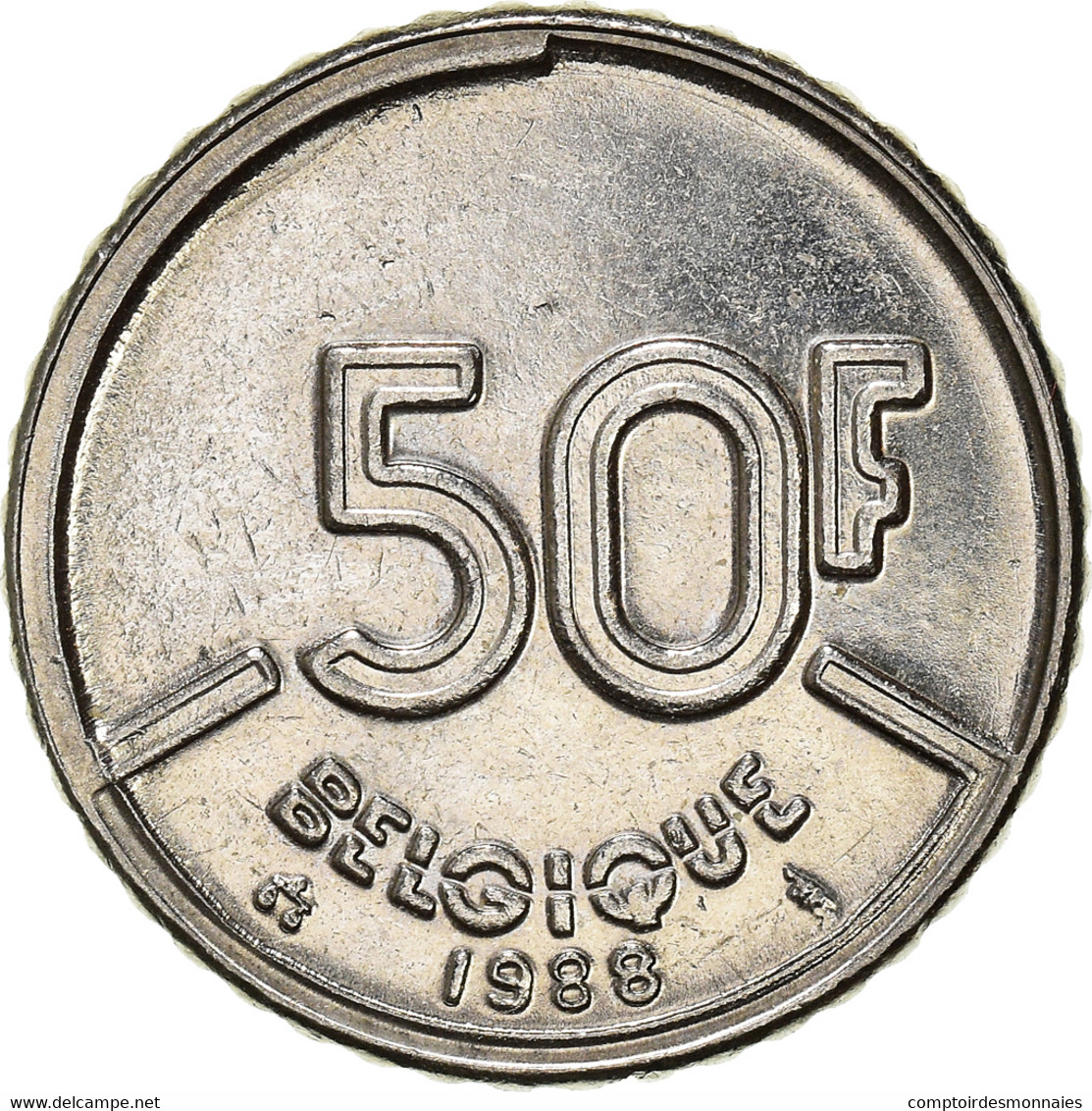 Monnaie, Belgique, 50 Francs, 50 Frank, 1988 - 50 Francs