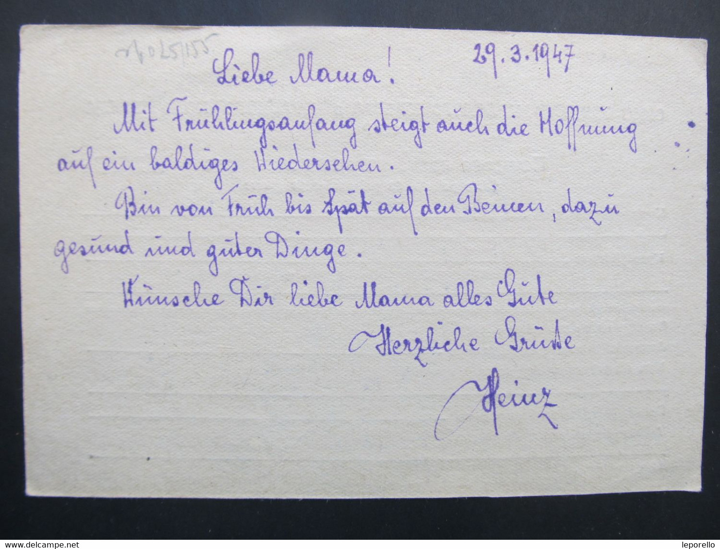 Kriegsgefangenenpost Prisonniers De Guerre 1947  / B4936 - Cartas & Documentos