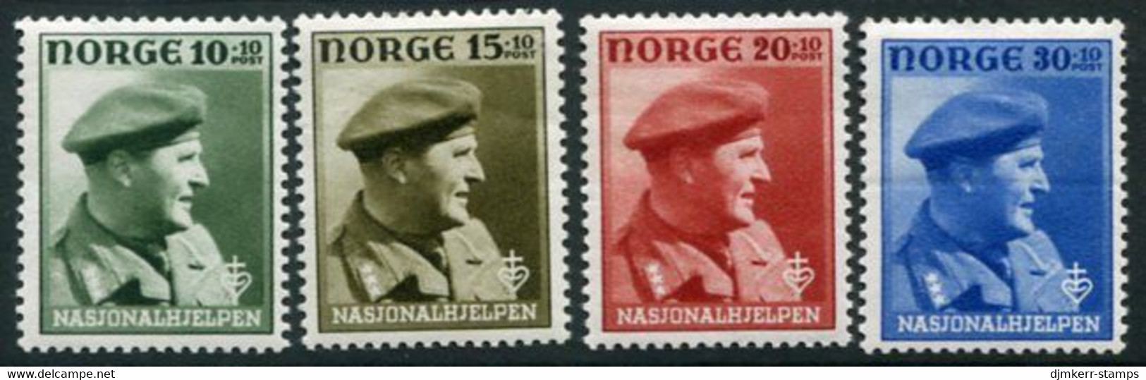 NORWAY 1946 National Relief Fund MNH / **.  Michel 310-13 - Unused Stamps