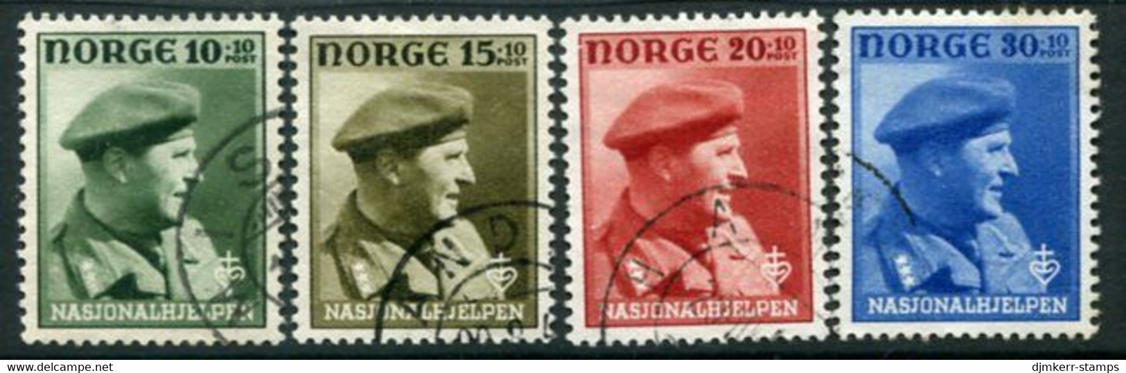 NORWAY 1946 National Relief Fund Used.  Michel 310-13 - Usados