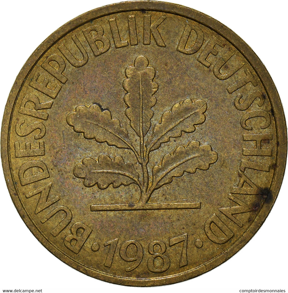 Monnaie, République Fédérale Allemande, 10 Pfennig, 1987 - 10 Pfennig