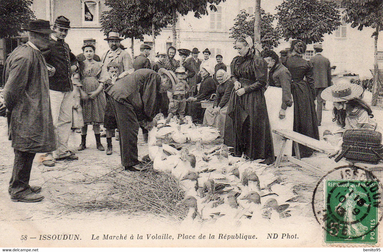 CPA D'ISSOUDIN -Le Marché à La Volaille. - Issoudun