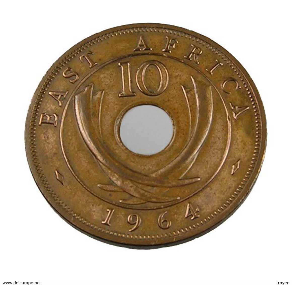 Est Afrique - 10 Cents - 1964 - Bronze - TTB - - Ohne Zuordnung