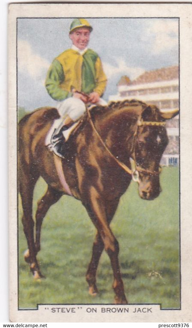 Racing Scenes 1938 - 39 "Brown Jack"- Gallaher Cigarette Card - Original - Horses - Gallaher