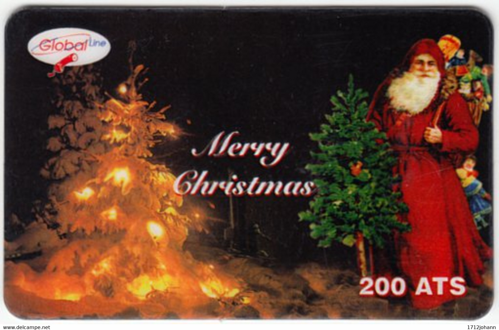 AUSTRIA E-766 Prepaid GlobalLine - Occasion, Christmas - Used - Oostenrijk