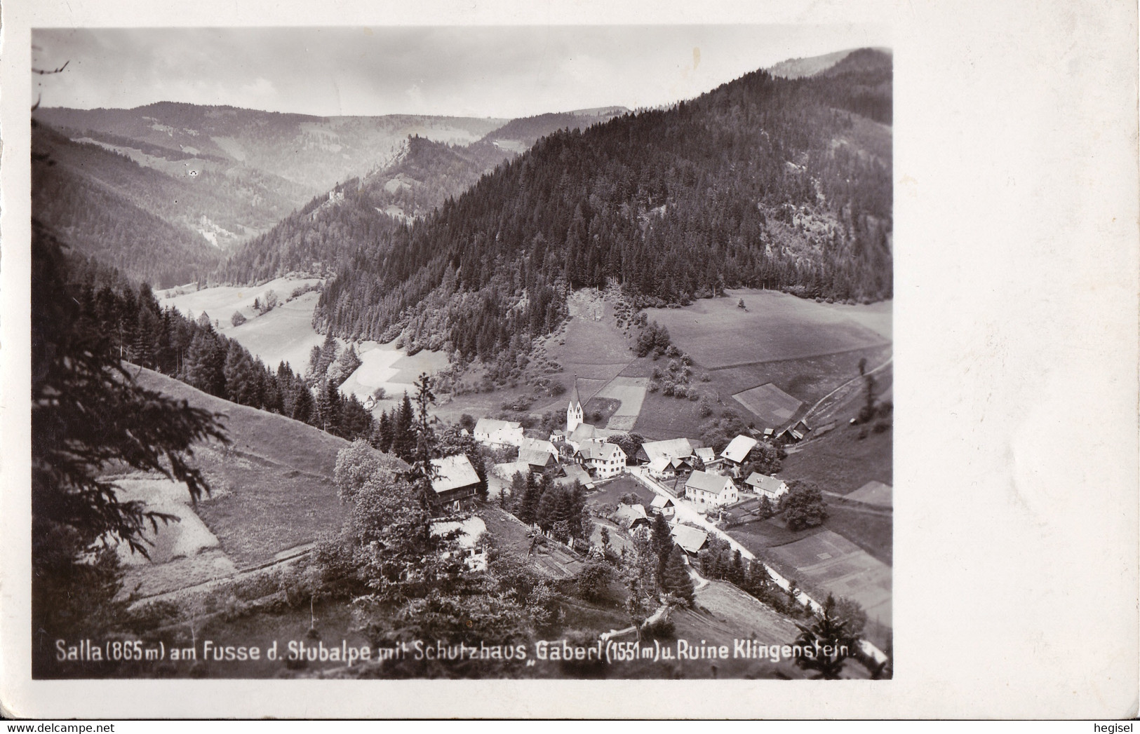1938, Österreich, "Salla Am Fuße Der Stubalpe Mit Schutzhaus Gaberl Und Ruine Klingenstein", Steiermark - Maria Lankowitz