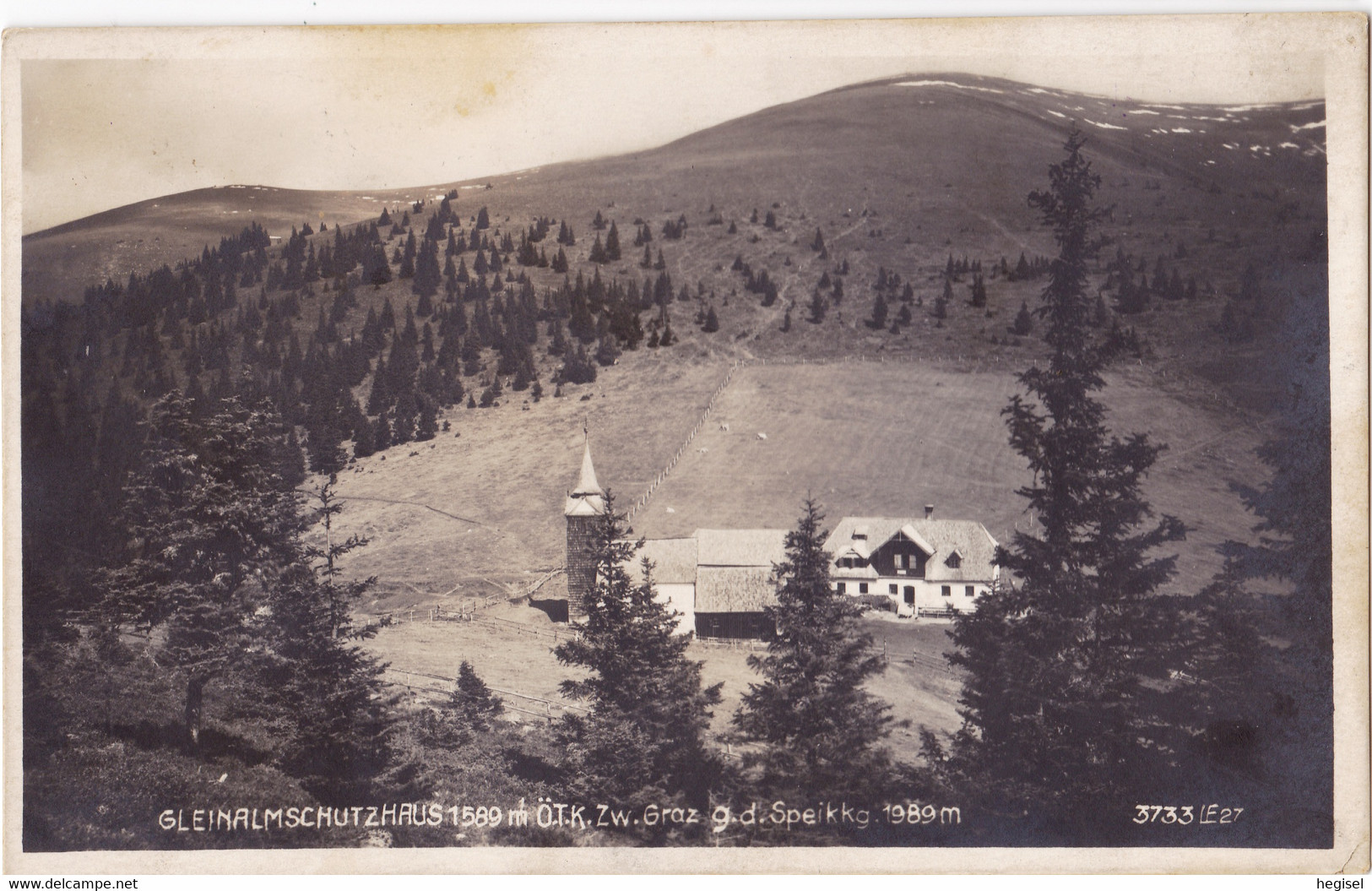 1927, Österreich, Gleinalm - Schutzhaus, Ö.T. K., Speikkogel - Knittelfeld