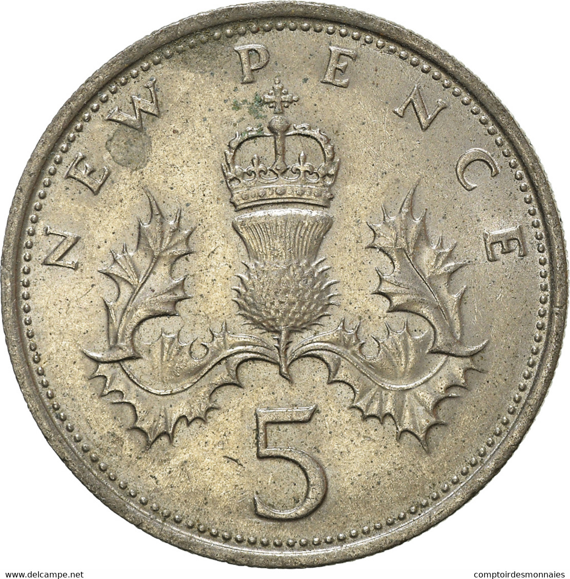 Monnaie, Grande-Bretagne, 5 New Pence, 1971 - 5 Pence & 5 New Pence