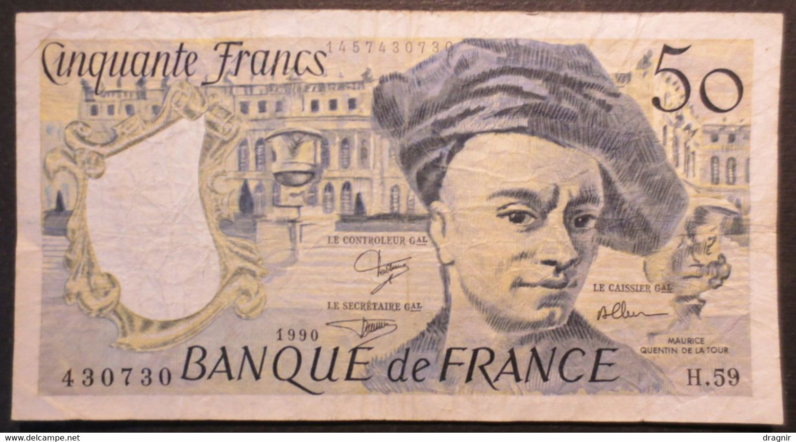 Billets - France - lot de 6 billets en Franc -