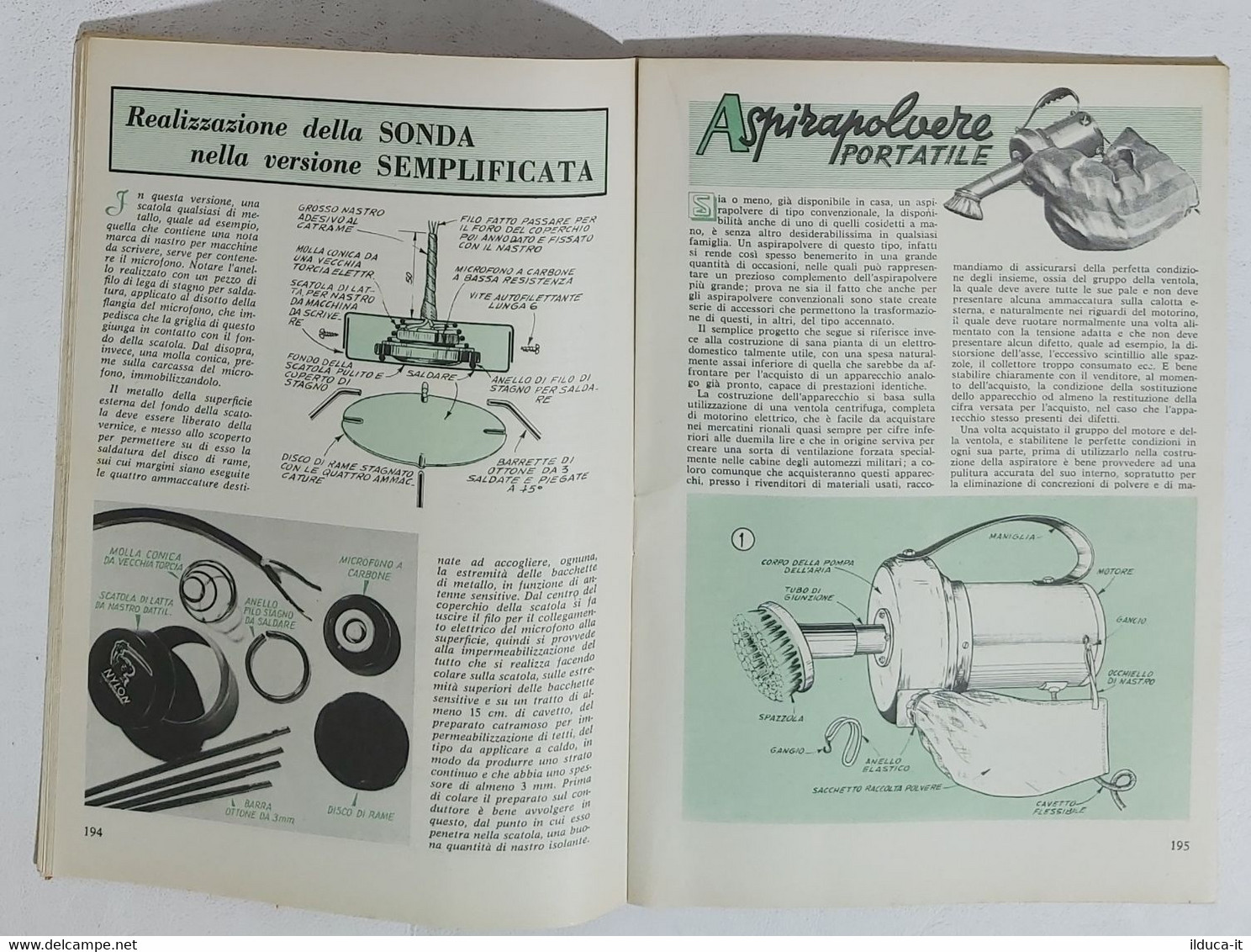 00179 SISTEMA PRATICO A. XII N. 4 1960 - Radiotelefono / Aspirapolvere - Textos Científicos