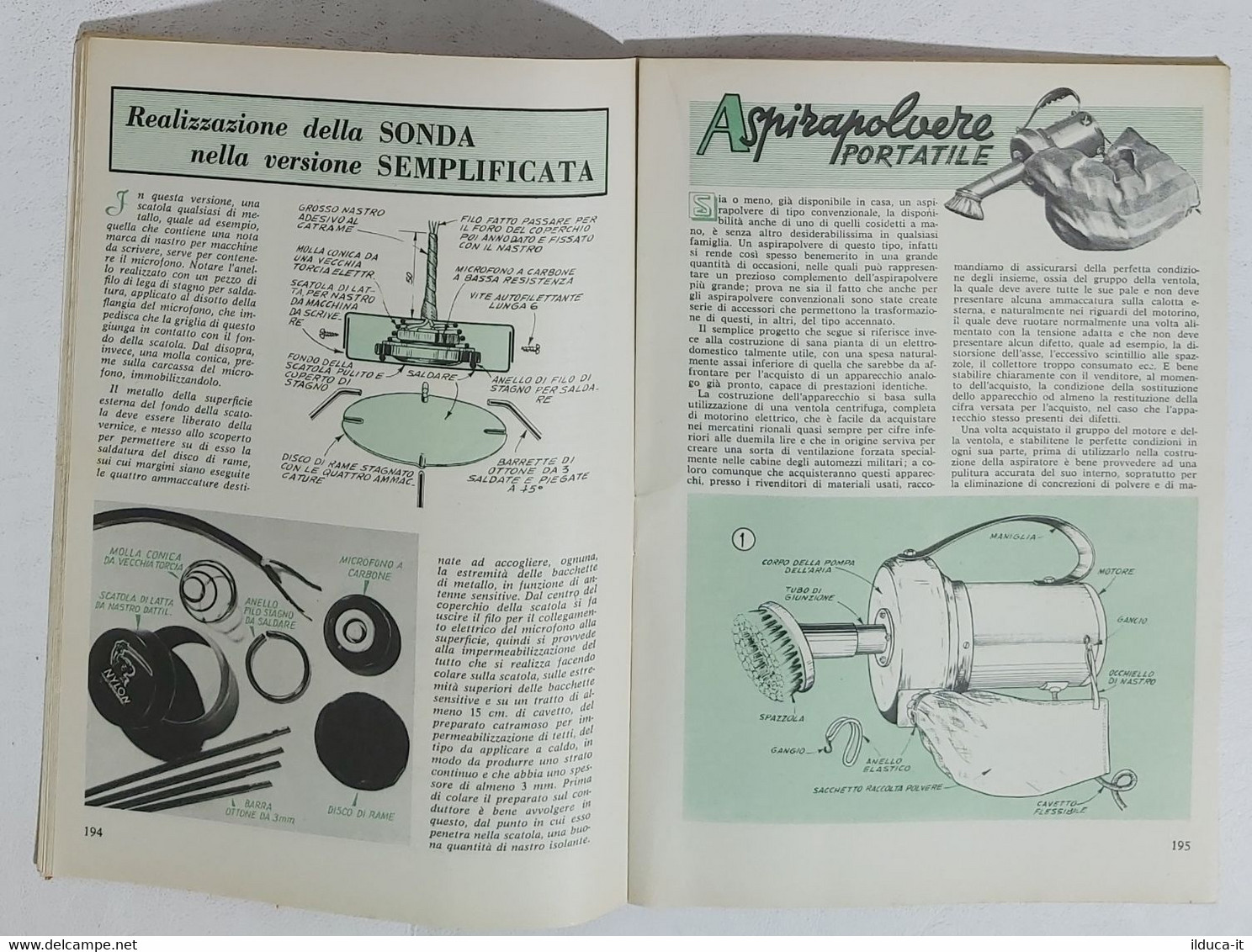 00179 SISTEMA PRATICO A. XII N. 4 1960 - Radiotelefono / Aspirapolvere - Scientific Texts