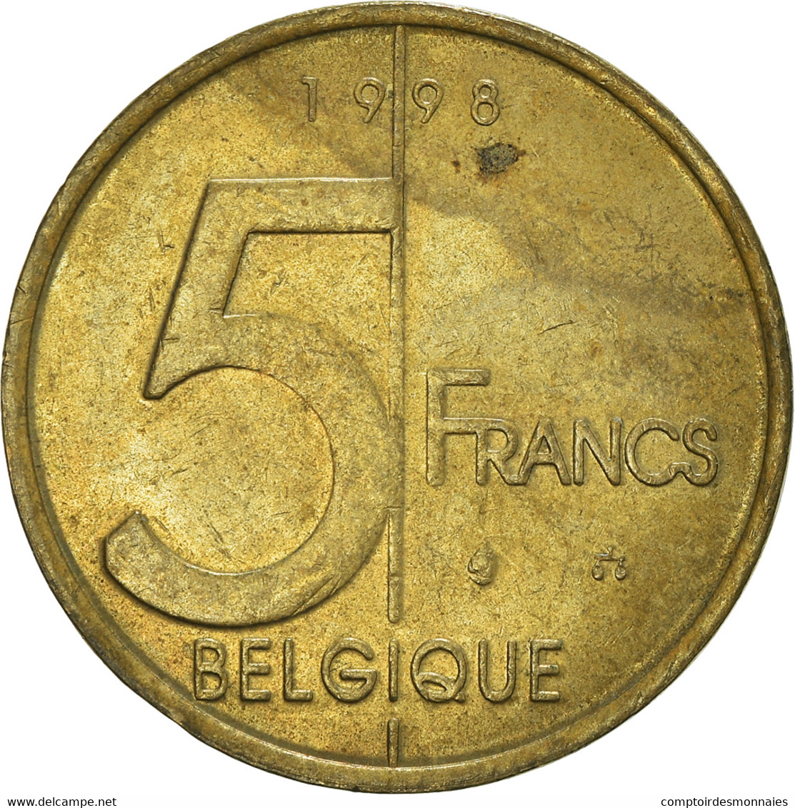 Monnaie, Belgique, 5 Francs, 5 Frank, 1998 - 5 Francs