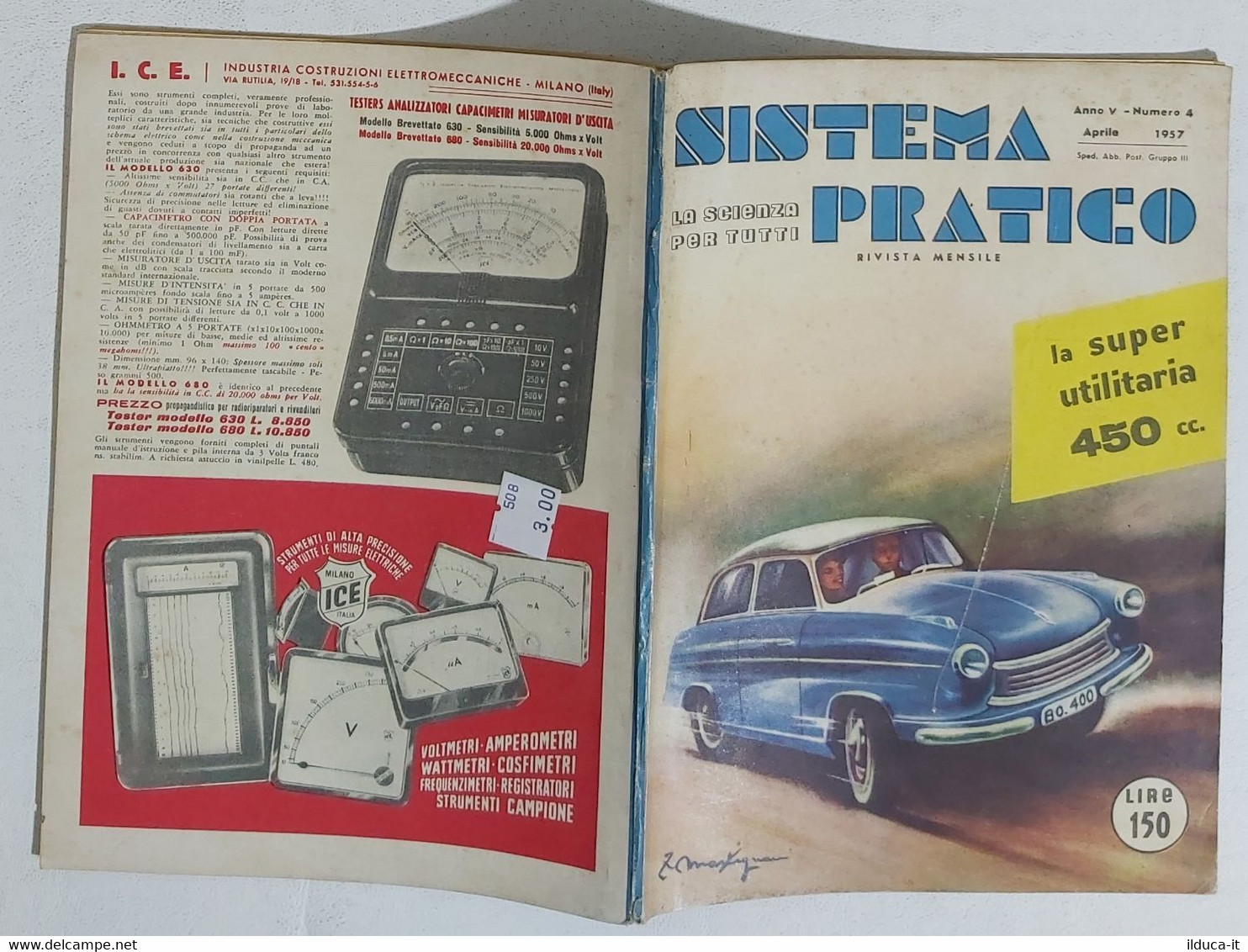 02341 SISTEMA PRATICO - Anno V Nr 4 1957 - SOMMARIO - Wetenschappelijke Teksten