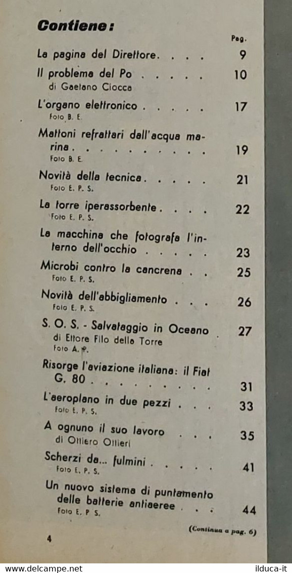 02375 La Scienza Illustrata - 1952 - Vol. III N. 02 - Risorge Aviazione Italiana - Scientific Texts
