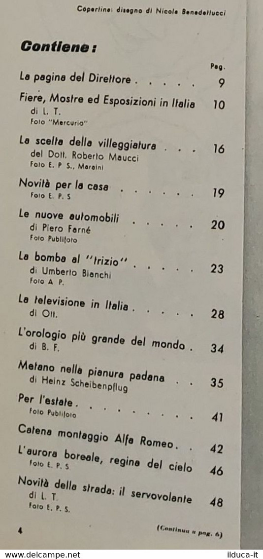 02377 La Scienza Illustrata - 1952 - Vol. IV N. 06 - Lo Scooter Dell'aria - Wetenschappelijke Teksten