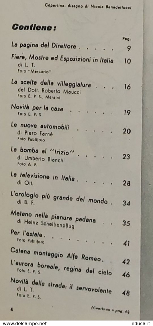 02377 La Scienza Illustrata - 1952 - Vol. IV N. 06 - Lo Scooter Dell'aria - Scientific Texts