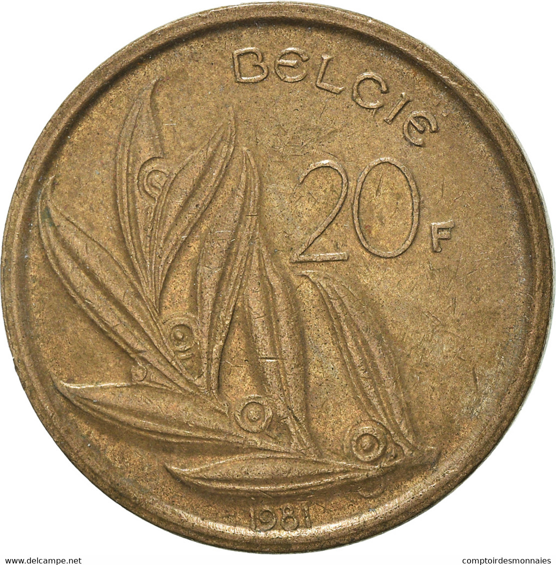 Monnaie, Belgique, 20 Francs, 20 Frank, 1981 - 20 Frank