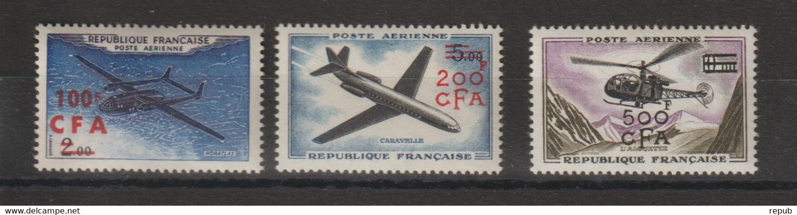 Réunion 1961 Prototypes PA 58-60 3 Val ** MNH - Airmail