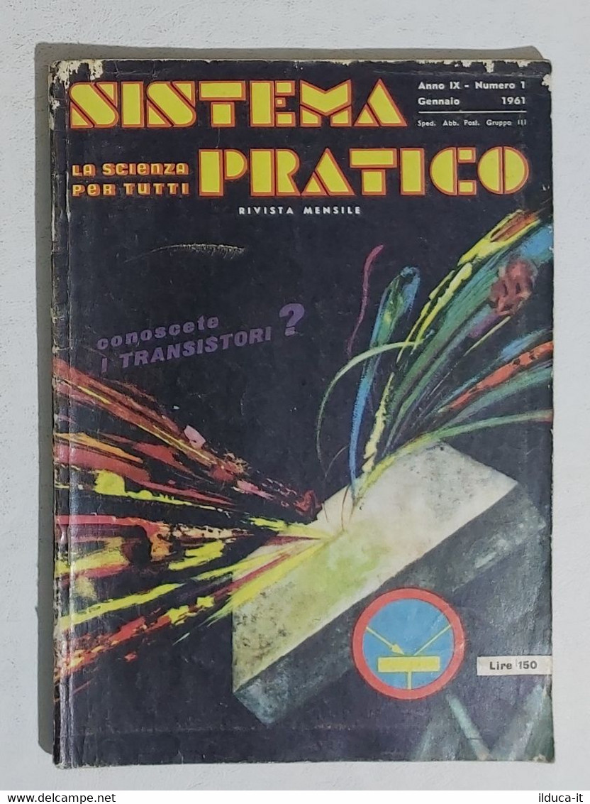 08104 SISTEMA PRATICO - Anno IX Nr 1 1961 - SOMMARIO - Testi Scientifici