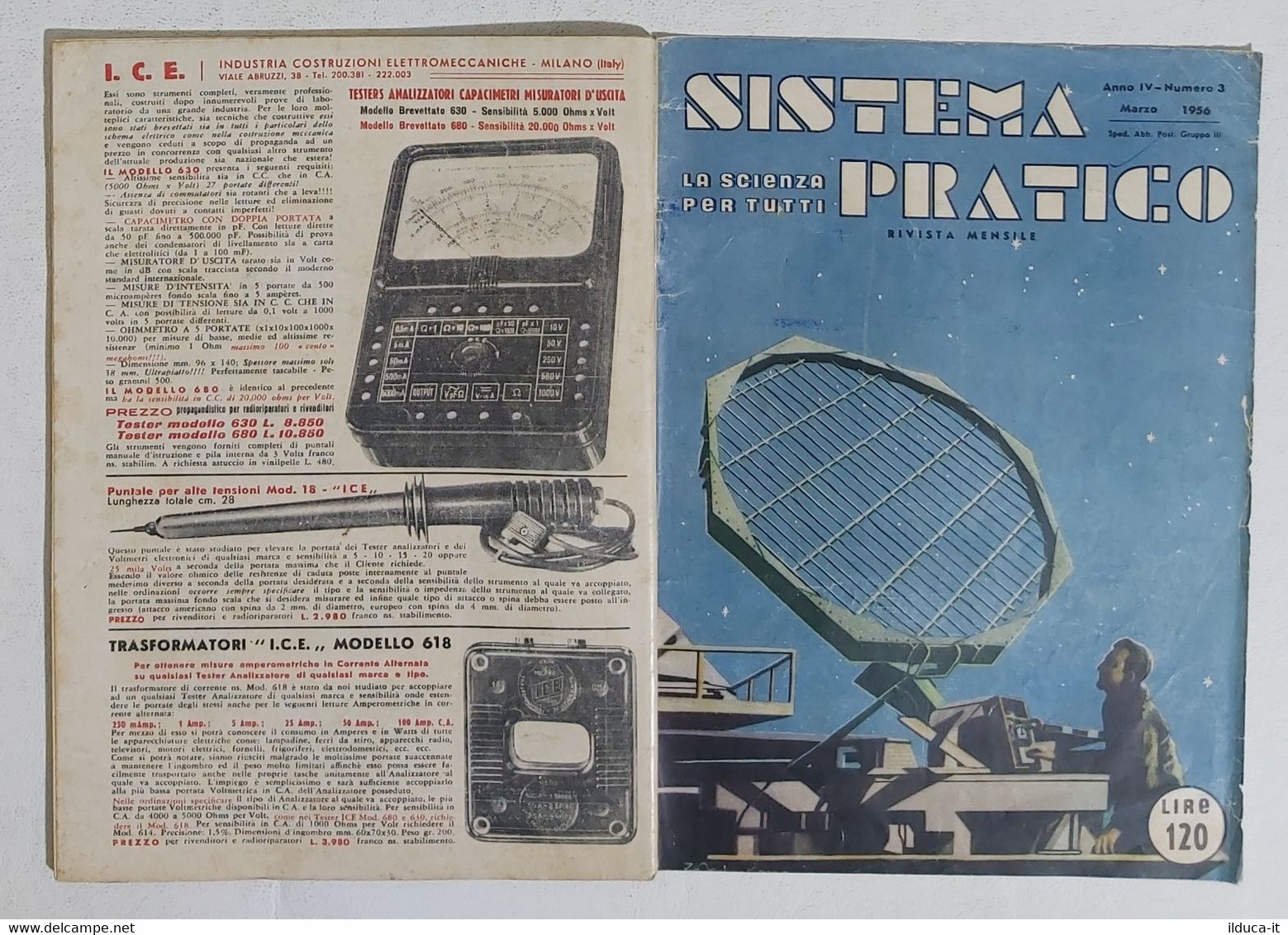 09975 SISTEMA PRATICO - Anno IV Nr 3 1956 - SOMMARIO - Scientific Texts