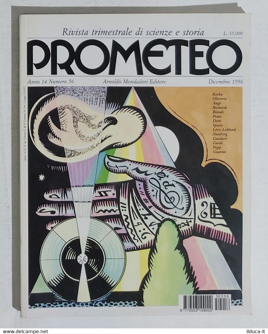 10212 PROMETEO 1966 A. 14 N. 56 - Popp / Guarini / Kocka / Augè / Prato - Textos Científicos