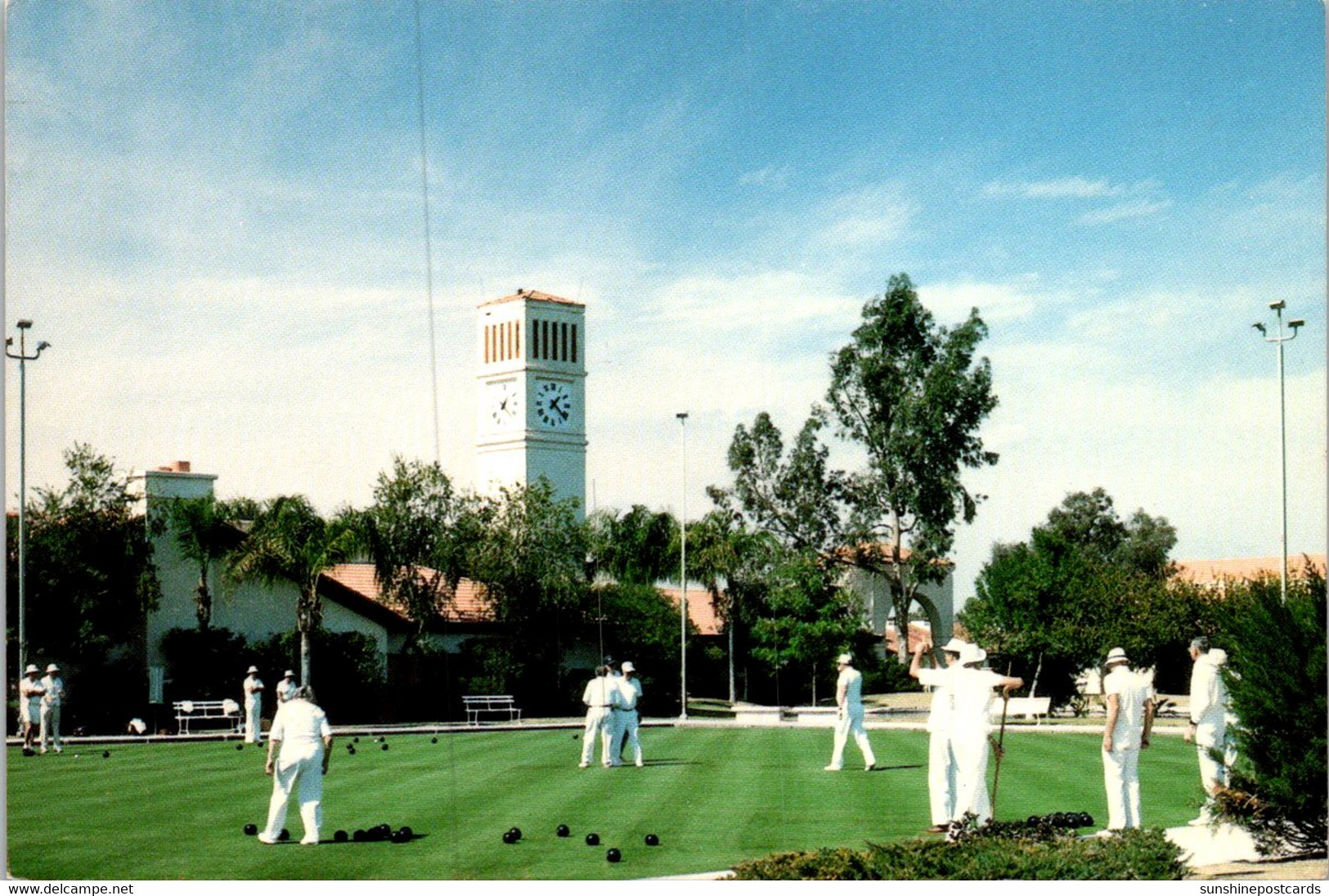 Arizona Mesa Leisure World Lawn Bowlers On The Greens At Recreation Center - Mesa