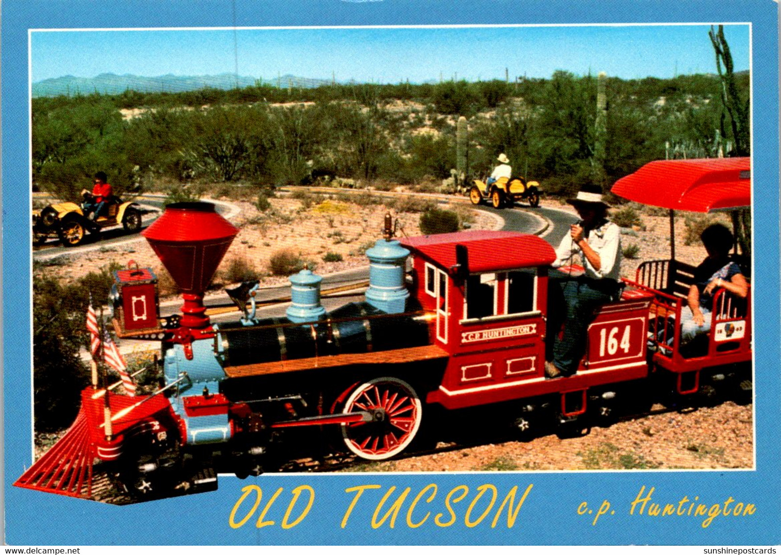 Arizona Old Tucson High C P Huntington Miniature Excursion Train - Tucson