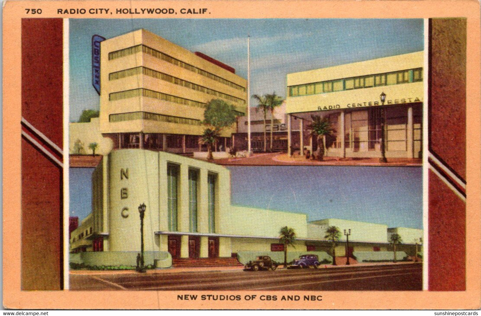 California Hollywood Radio City New Studios Of CBS And NBC - Los Angeles