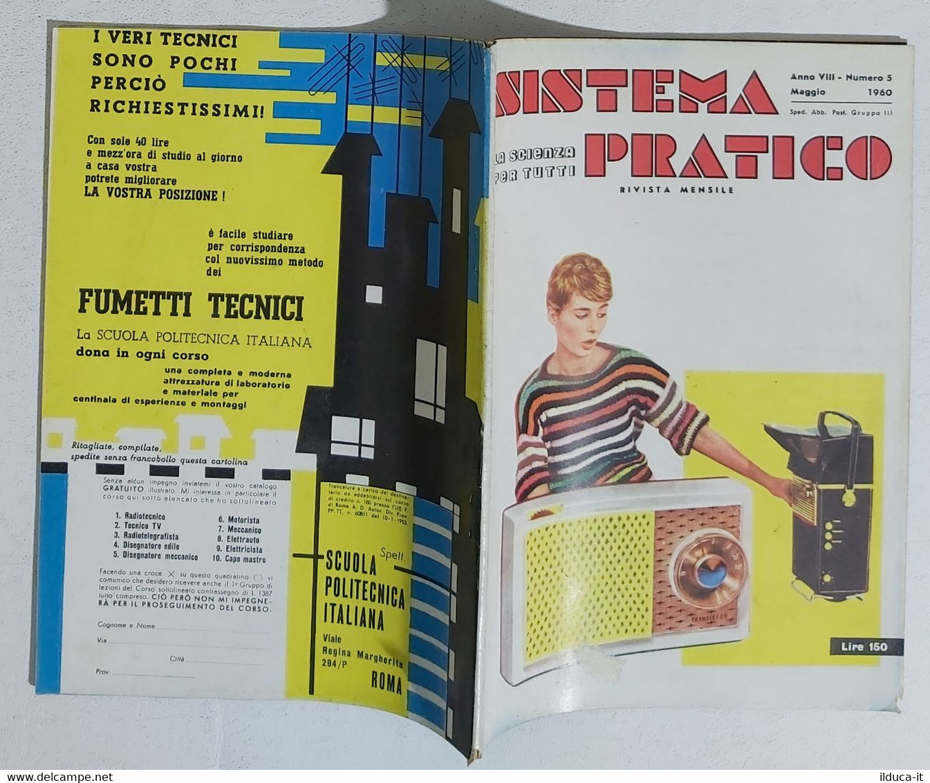 12516 SISTEMA PRATICO - Anno VIII Nr 5 1960 - SOMMARIO - Textes Scientifiques